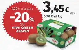 Ipercoop Kiwi Green Zespri offerta
