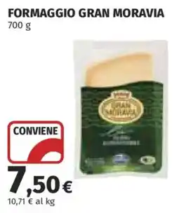 Ipercoop Formaggio Gran Moravia offerta