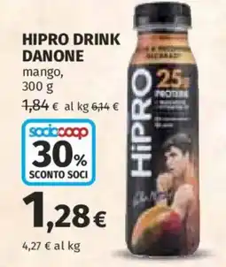 Ipercoop Hipro drink Danone mango offerta
