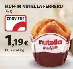 Ipercoop Muffin Nutella Ferrero offerta