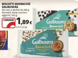 Ipercoop Biscotti Buonicosì Galbusera offerta