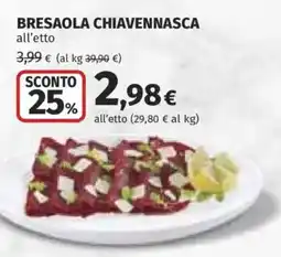 Ipercoop Bresaola Chiavennasca offerta