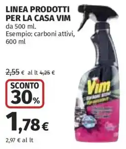 Ipercoop Linea prodotti per la casa Vim offerta