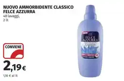 Ipercoop Ammorbidente classico Felce Azzurra offerta