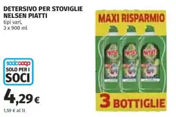 Ipercoop Detersivo per stoviglie Nelsen piatti offerta