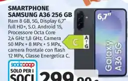 Ipercoop Smartphone Samsung A36 offerta