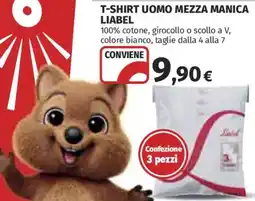Ipercoop T-shirt uomo mezza manica Liabel offerta