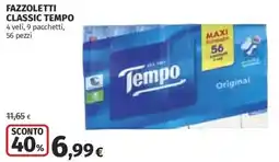 Ipercoop Fazzoletti classic Tempo offerta