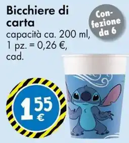 Tedi Bicchiere di carta offerta