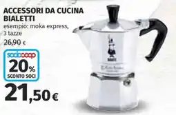 Ipercoop Moka express Bialetti offerta