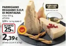 Ipercoop Parmigiano Reggiano D.O.P. di montagna offerta