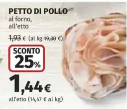 Ipercoop Petto di pollo offerta