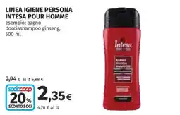 Ipercoop Intesa docciashampoo ginseng offerta