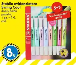 Tedi Stabilo evidenziatore Swing Cool offerta