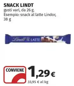 Ipercoop Snack Lindt offerta