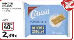 Ipercoop Biscotti Colussi Zuppalatte offerta