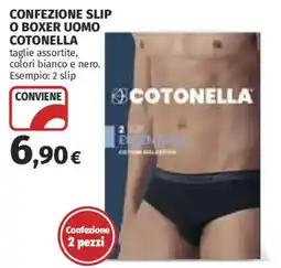 Ipercoop Slip o boxer uomo Cotonella offerta