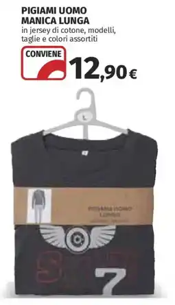 Ipercoop Pigiama uomo manica lunga offerta