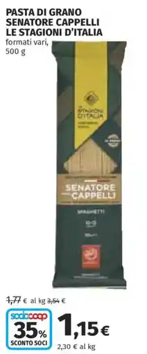 Ipercoop Pasta di grano Senatori Cappelli offerta