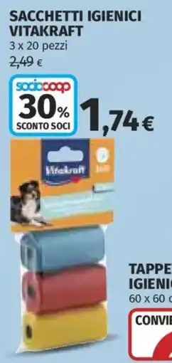 Ipercoop Sacchetti igienici Vitakraft offerta