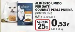 Ipercoop Alimento umido per gatti Gourmet perle Purina offerta