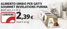 Ipercoop Alimento umido per gatti gourmet revelations purina offerta
