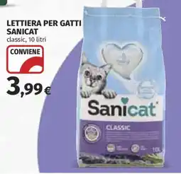 Ipercoop Lettiera per gatti Sanicat classic offerta