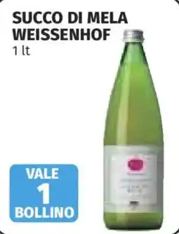 Ipercoop Succo di mela Weissenhof offerta