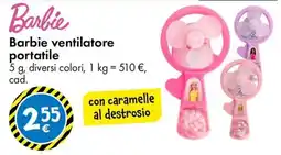 Tedi Barbie ventilatore portatile offerta