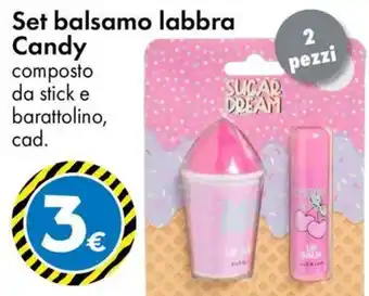 Set balsamo labbra Candy