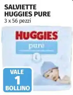 Ipercoop Salviette Huggies Pure offerta