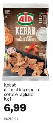 GrosMarket Kebab AIA di tacchino e pollo offerta