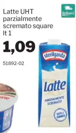 GrosMarket Latte UHT parzialmente scremato square sterilgarda offerta