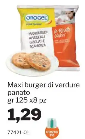 Orogel Maxi burger di verdure panato