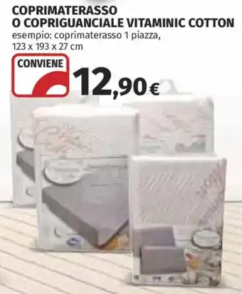 Coprimaterasso o copriguanciale vitaminic cotton