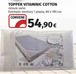 Ipercoop Topper vitaminic cotton offerta