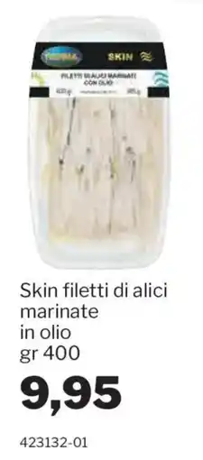 GrosMarket Skin filetti di alici marinate in olio offerta