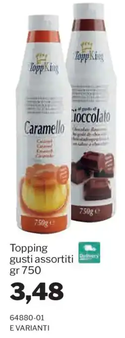 GrosMarket Topping gusti assortiti offerta