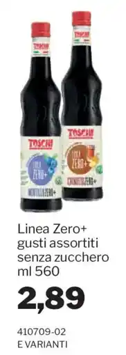 GrosMarket Toschi Linea Zero+ gusti assortiti offerta