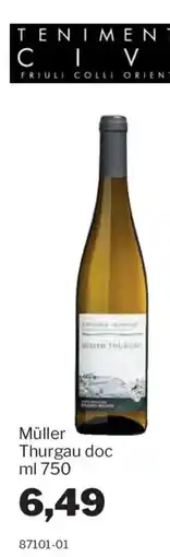 GrosMarket Müller Thurgau doc offerta