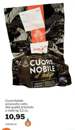 GrosMarket Cuore Nobile prosciutto cotto al tartufo offerta