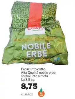 GrosMarket Prosciutto cotto Nobile Erbe offerta