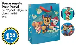 Tedi Borsa regalo Paw Patrol offerta
