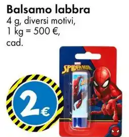 Tedi Balsamo labbra Spiderman offerta