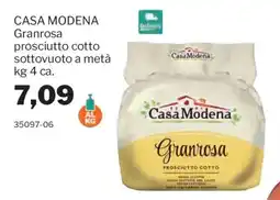 GrosMarket Casa Modena Granrosa prosciutto cotto offerta