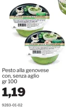 GrosMarket Pesto alla genovese con, senza aglio offerta