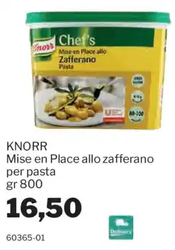 GrosMarket Knorr Mise en Place allo zafferano per pasta offerta