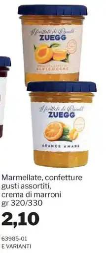 GrosMarket Marmellate, confettura Zuegg offerta