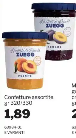 GrosMarket Confettura Zuegg offerta
