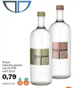 GrosMarket Acqua naturale, gasata Dolomia offerta